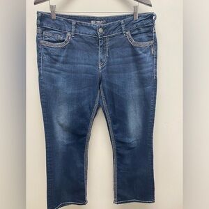 4 for $25 🍒 Silver Jeans Blue Ankle Cropped Denim Size 30